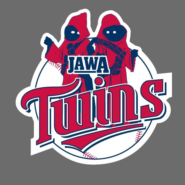Minnesota Twins Star Wars Logo fabric transfer